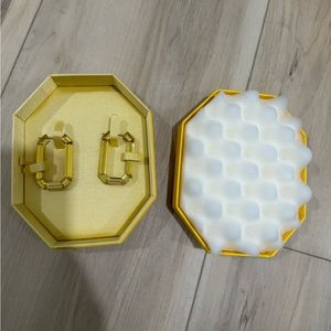 Swarovski crystal earrings.